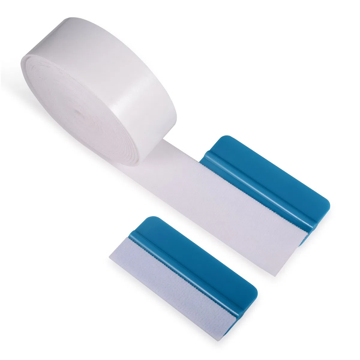 Rollo de 5 m de largo de fieltro, autoadhesivo, borde de fieltro, rasqueta de fieltro, rasqueta de fieltro con material suave para ventanas de coche, lámina tintada, adhesivo para azulejos