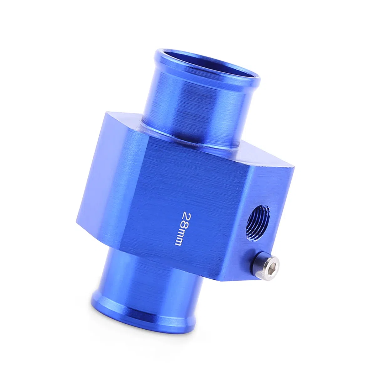 VGEBY Temperatura del agua del automóvil Temperatura Junta de tubo de la junta Sensor Radiador Manguera Adaptador Azul 26-40MM (tamaño : 28MM) Sistema De Refrigeración