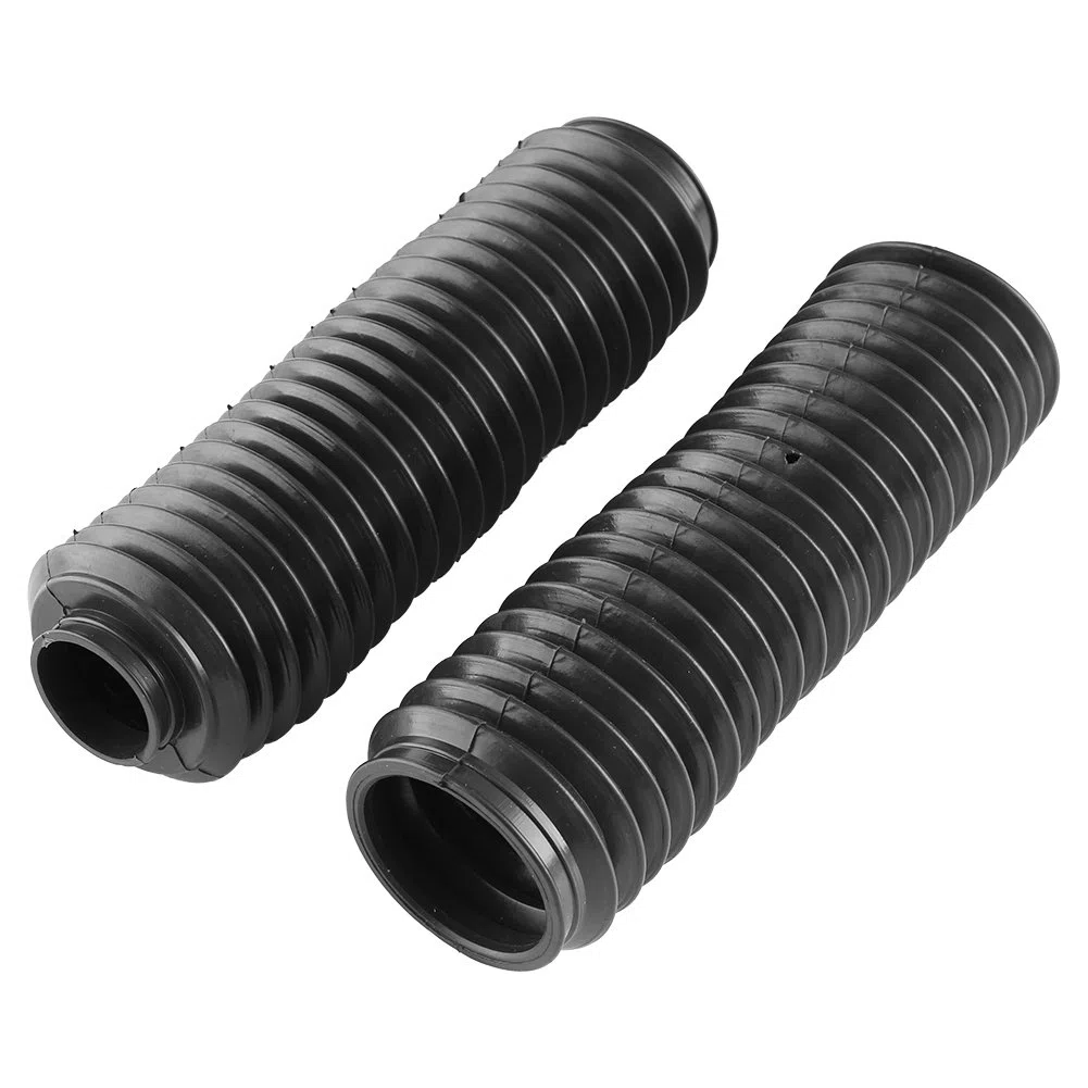Yctze para Dirt Bike Fork Cover Fuelles Horquilla Moto 1 par de Botas Negras de Tubos de Horquilla Delantera de Motocicleta Funda de Goma Funda de Choque para CQR ATV para