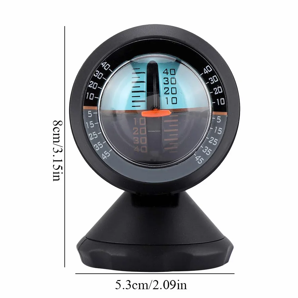 Inclinómetro de coche indicador de pendiente herramienta de equilibrio de gradiente con rotación de 360 grados para coche/vehículo