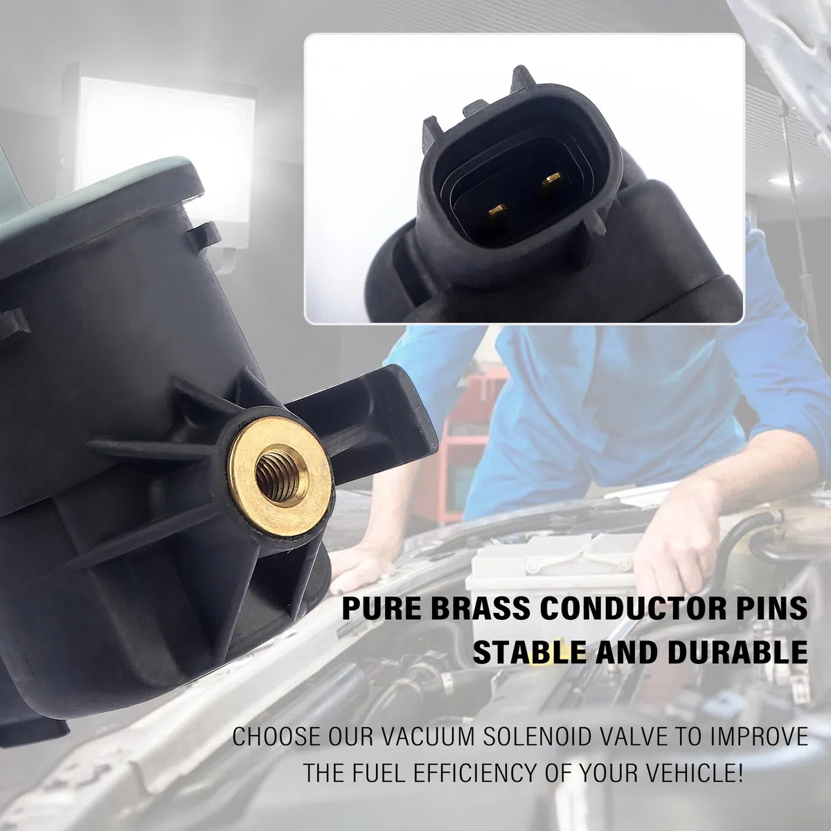 Solenoide de válvula de purga de vacío para automóvil, válvulas de purga de repuesto automotriz OEM #90910-12276, compatible con Scion Mazda Lexus Pontiac Toyota Tacoma 4Runner