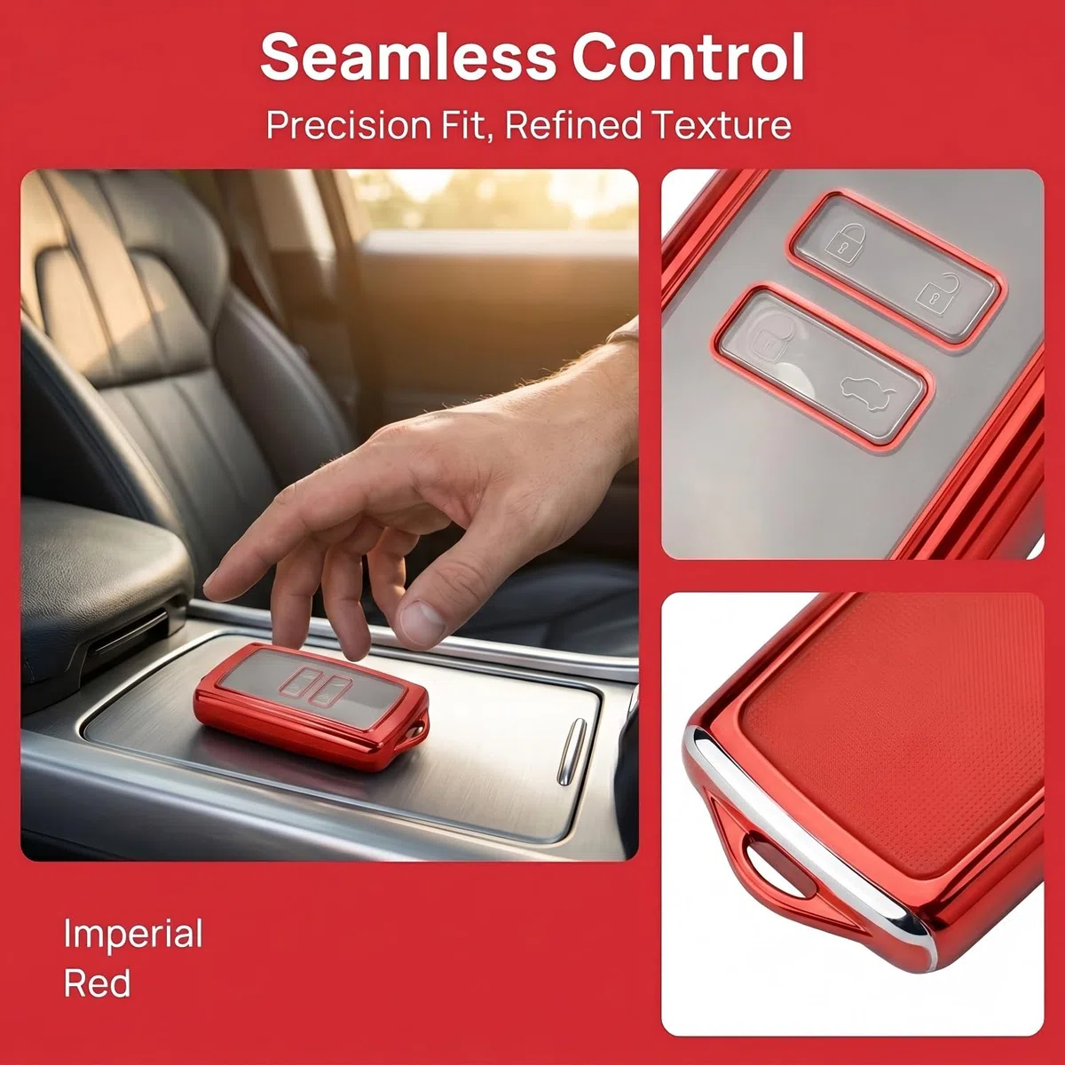 【5 colores】 Compatible con Mitsubishi ASX 2023-2024 2025 Funda para llave de coche con accesorios de llavero