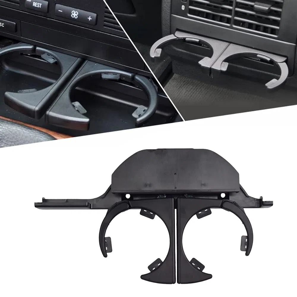 Portavasos de consola montado en el salpicadero del coche, retráctil delantero para B-MW E39 serie 5 520i 523i 525i 528i 530i 540i M5 (LHD)