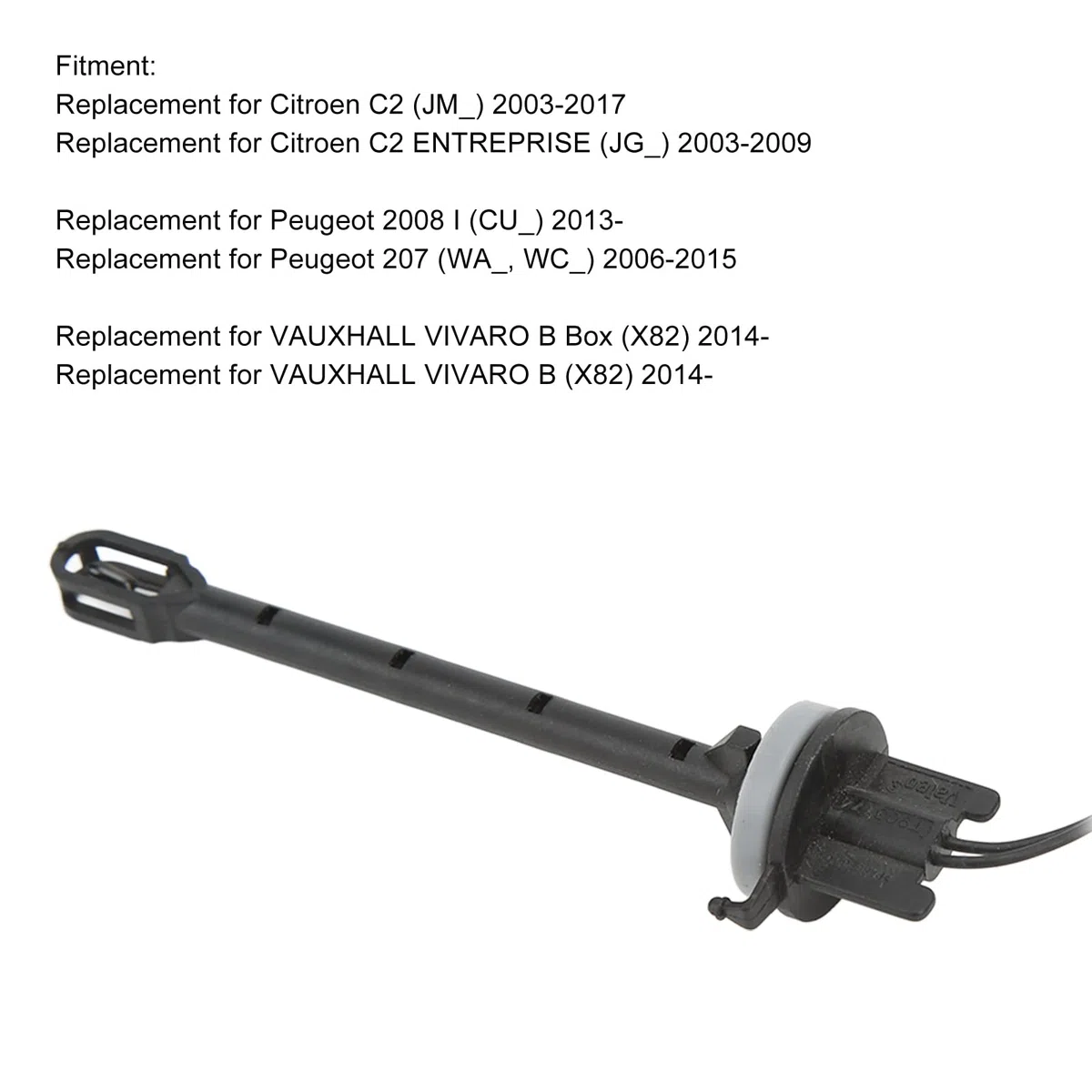 Sensor de Temperatura Interior del Aire Acondicionado 6445ZT 277239472R para Citroen C2 C3 para Peugeot 207 208 508 Reemplazo de la Unidad del Emisor de Temperatura Interior del Coche