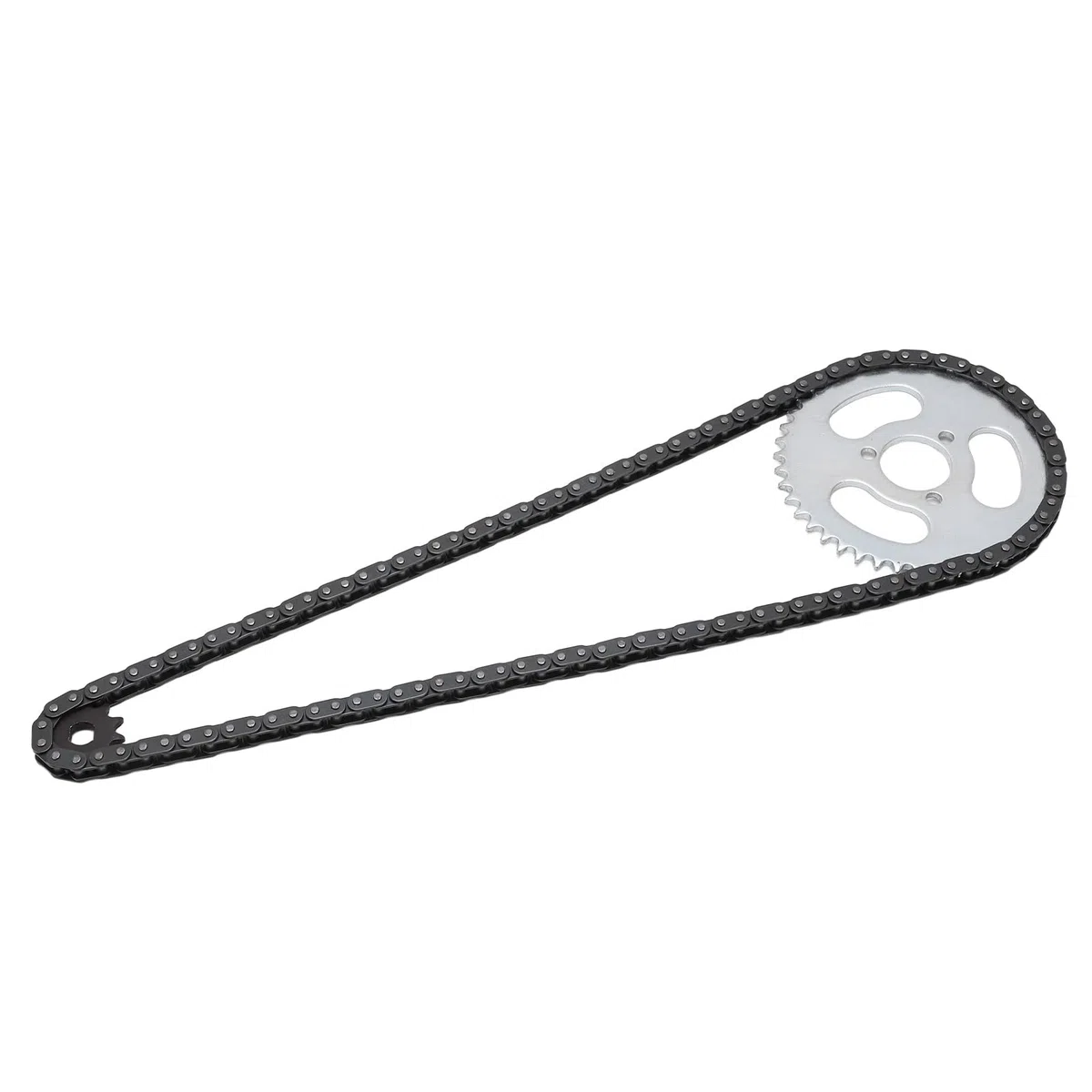 Yosoo Health Gear Kit de Cadena de Piñón de Repuesto, Kit de Piñón de Cadena T8F, Cadena de Piñón Delantero y Trasero T8F, Juego de Cadena de Engranajes T8F de Alta Potencia para Karts