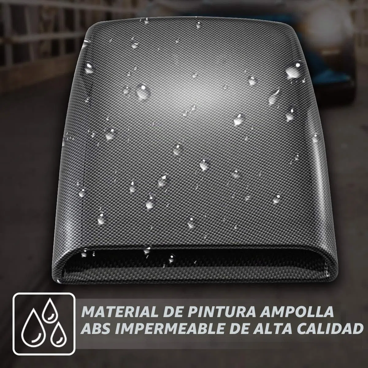 KATUR - Toma de aire decorativa para el capó del coche, ajuste universal
