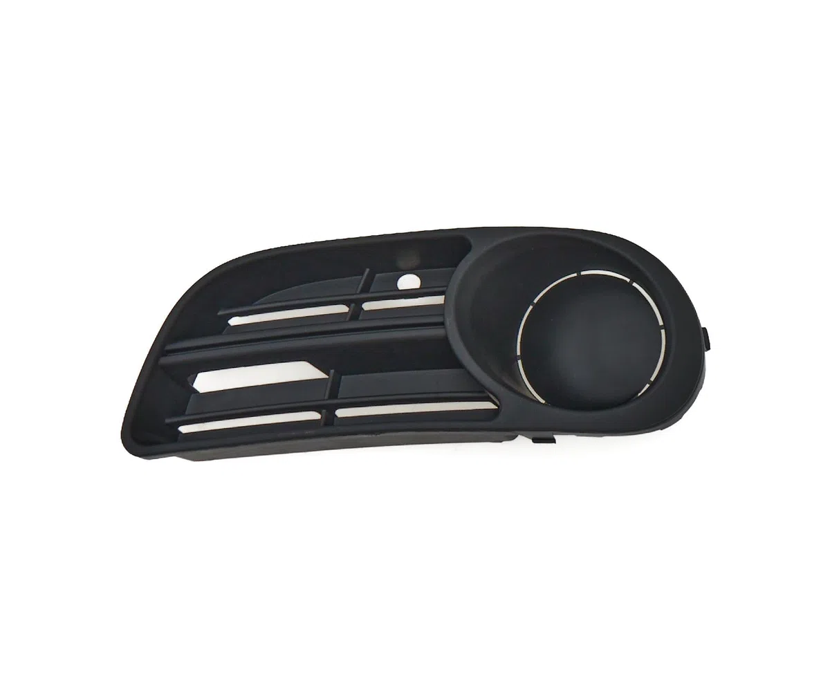 carro Rejilla de parachoques Izquierda Negro 6Y0807367B adecuado para SKODA FABIA 2004-2007 Sin orificio para faros antiniebla, color negro
