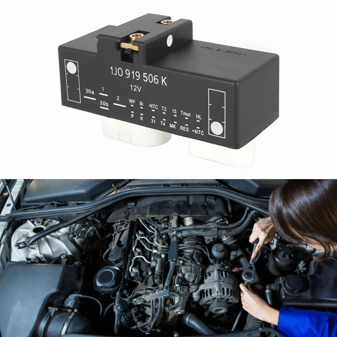 Unidad de control de refrigeración del motor para A3 8L TT 8N Golf 4 1J 1J0919506K Módulo de control del ventilador del radiador