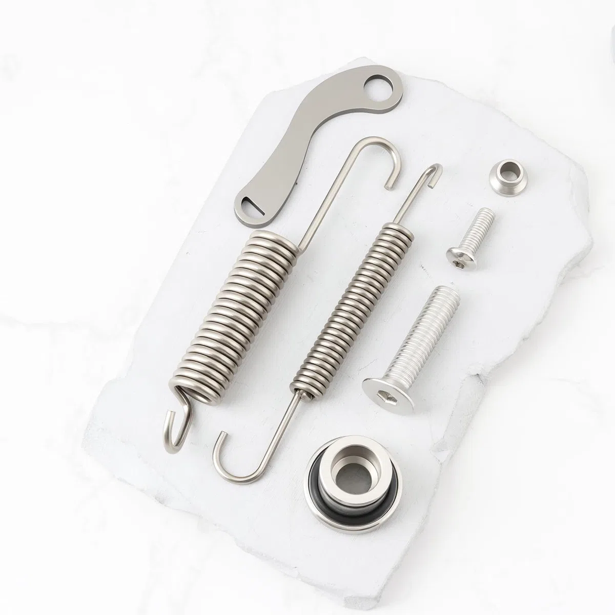 OTOTEC 1 Juego de Resortes para Pata de Cabra Lateral de Motocicleta Compatible con KTM 250 350 450 500 XC XCF EXC F 2017-2022