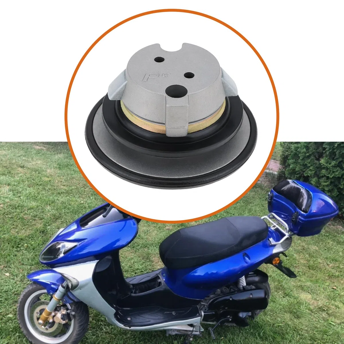 1x Tapa del Tanque de Combustible para Motocicleta Scooter con Llave 12B08T006 Compatible con Keeway RY8 RX8 RY6 F-Act Focus FACT