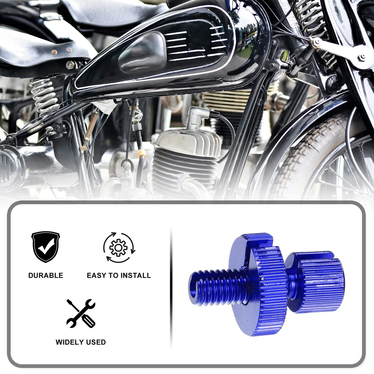 X AUTOHAUX 4uds M8 Freno Embrague Cable Línea Ajustador Tornillo Azul Verde