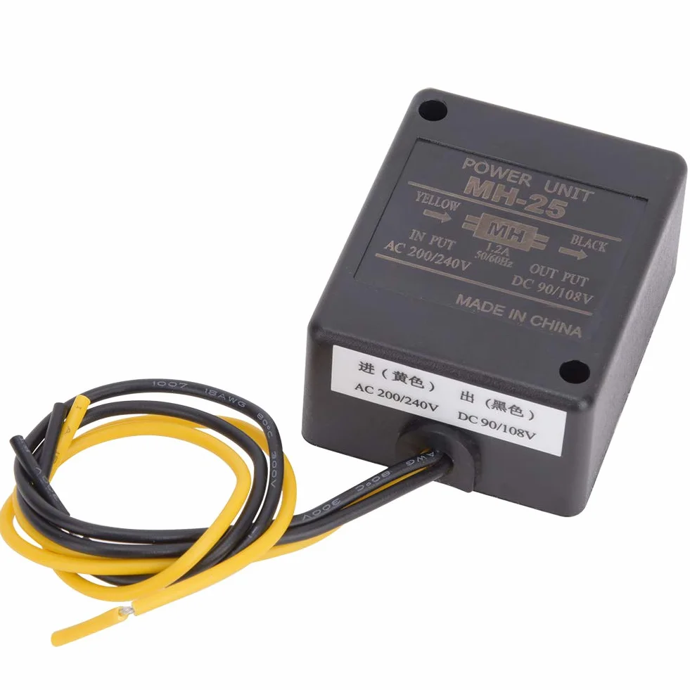 Garosa Fuente de Alimentación de Banco Mh-25 Motor Rectificador de Freno Unidad de Alimentación Ac200v/240v Entrada Dc90v/108v Salida Reemplazo del Regulador de Voltaje Rectificador 1.2A 50Hz/60Hz
