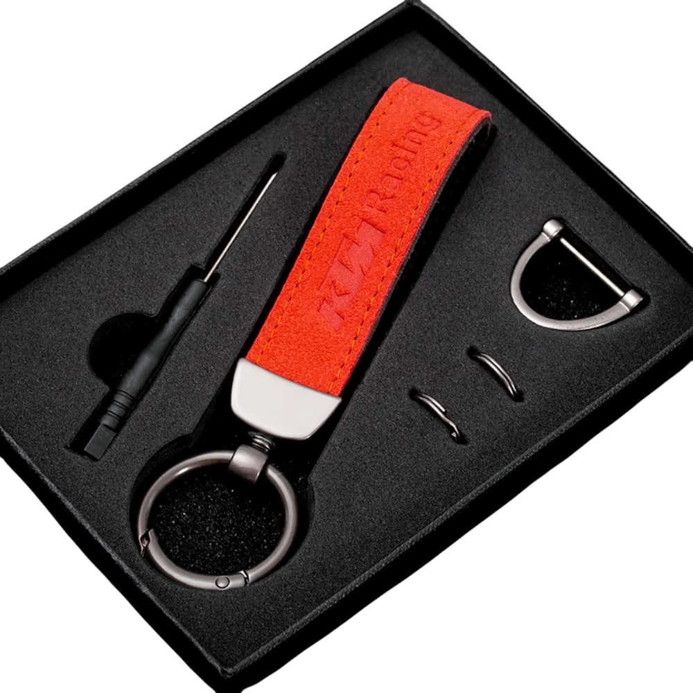 Llavero de Motocicleta Ante para KTM Moto Llaveros Resistente Duradero Regalos de Moto Accesorios,Orange-A