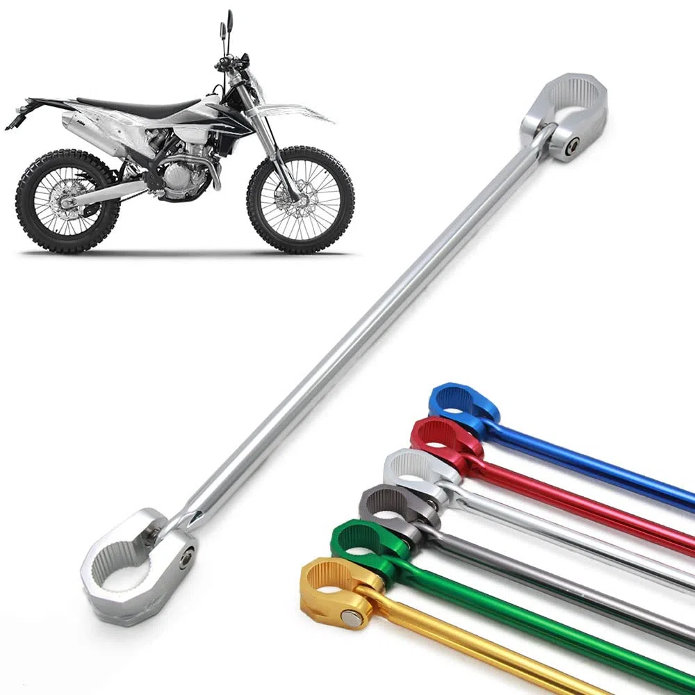 Fast Pro - Barra de equilibrio ajustable para manillar de moto, 22 mm, color plateado