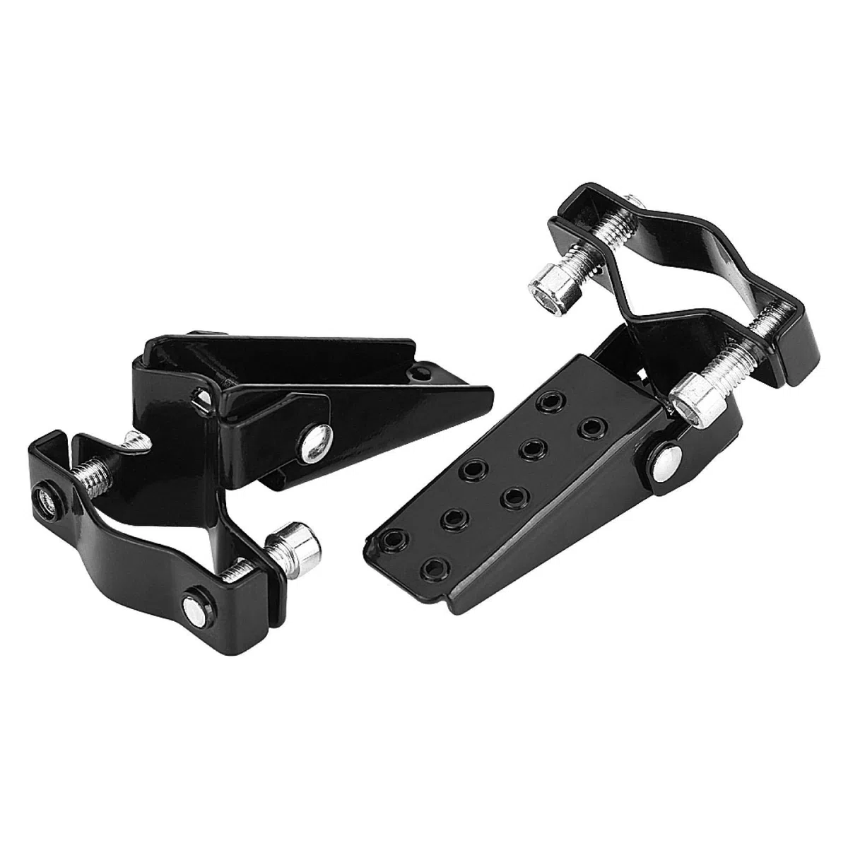 Negro Elegante Metal Motocicleta Marco Reposapiés Pedales Accesorios