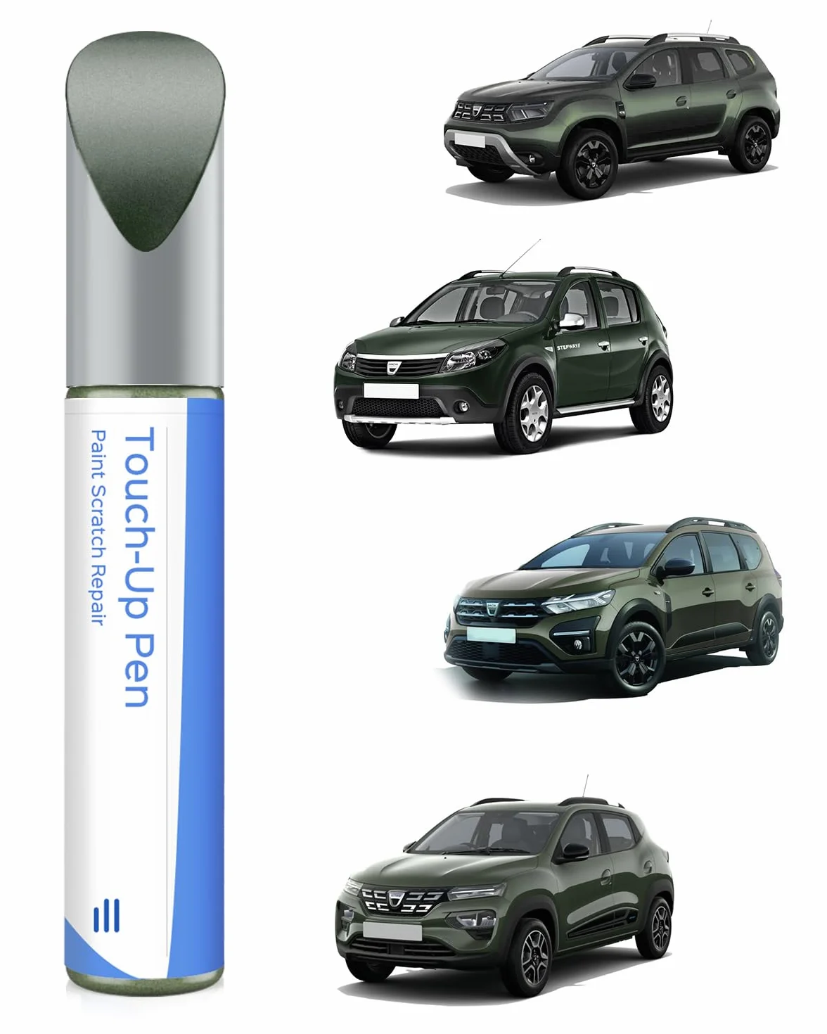 KQM Dusty Grey Metallic - Pintura de retoque para Dacia Coincidencia exacta – Reparación de arañazos y desconchados