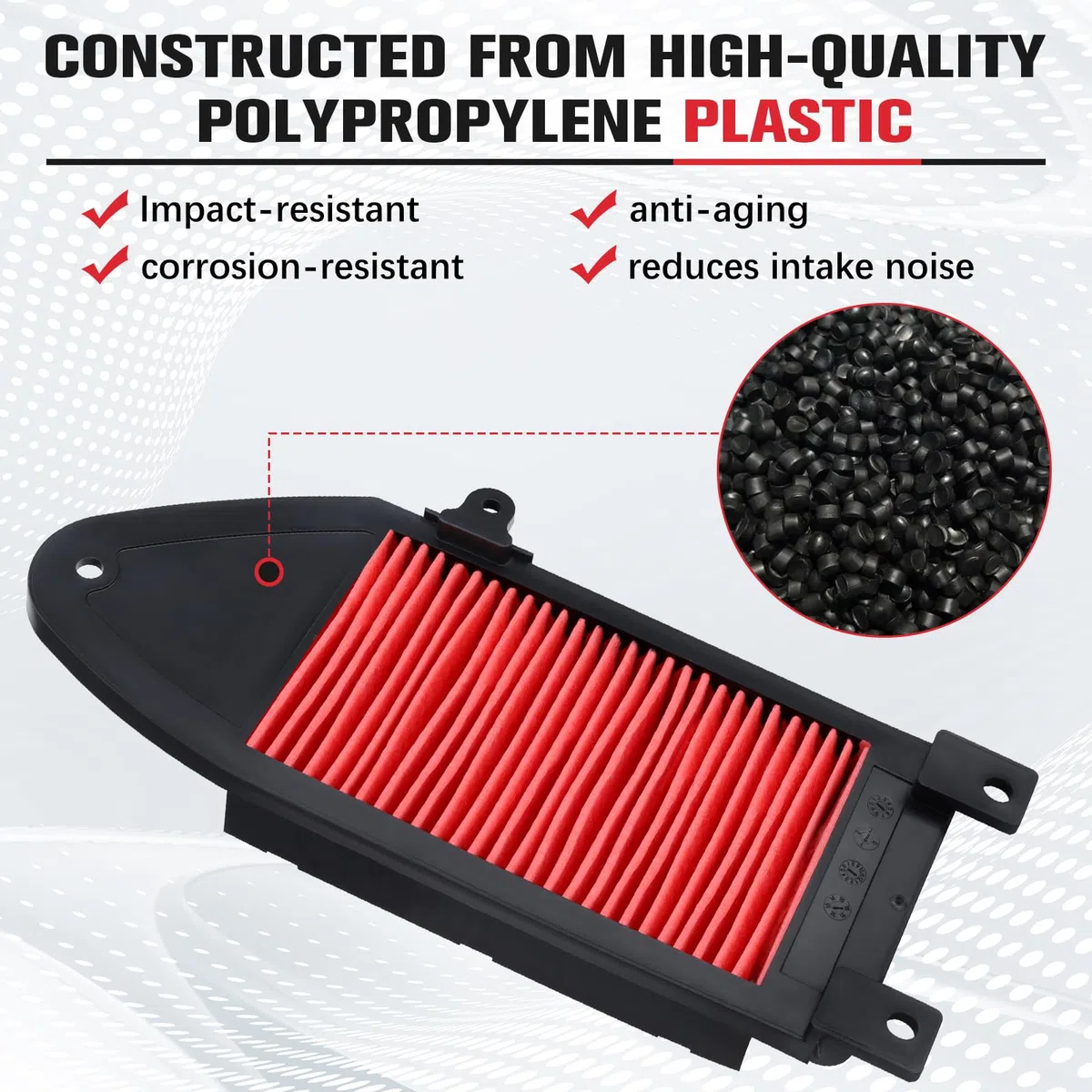 HFA5001 Filtro de aire para Kymco 125 150 Agility City people S super 8 200 Agility i.e 200i People S Malaguti 125 150 Ciak 200 Ciak Master 1723C-KHB4-900 06611003 1723CLEJ3E10