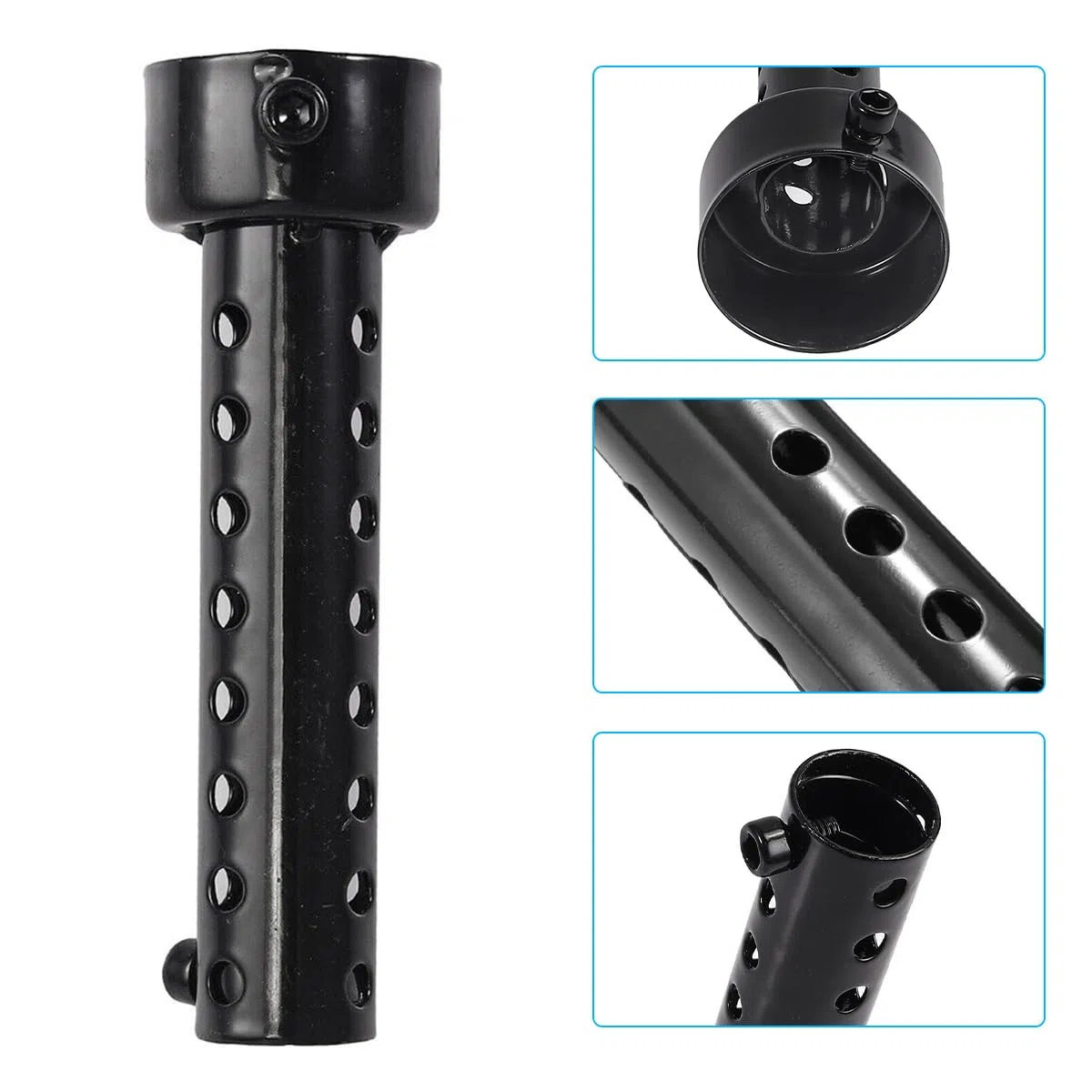 CGEAMDY Silenciador DB para Moto, Silenciador de Tubo de Escape para Moto, Silenciador de Tubo Escape Desmontable para Moto, DB Killer Afinación Tubo Reducir Contaminación Acústica(4.8cm)