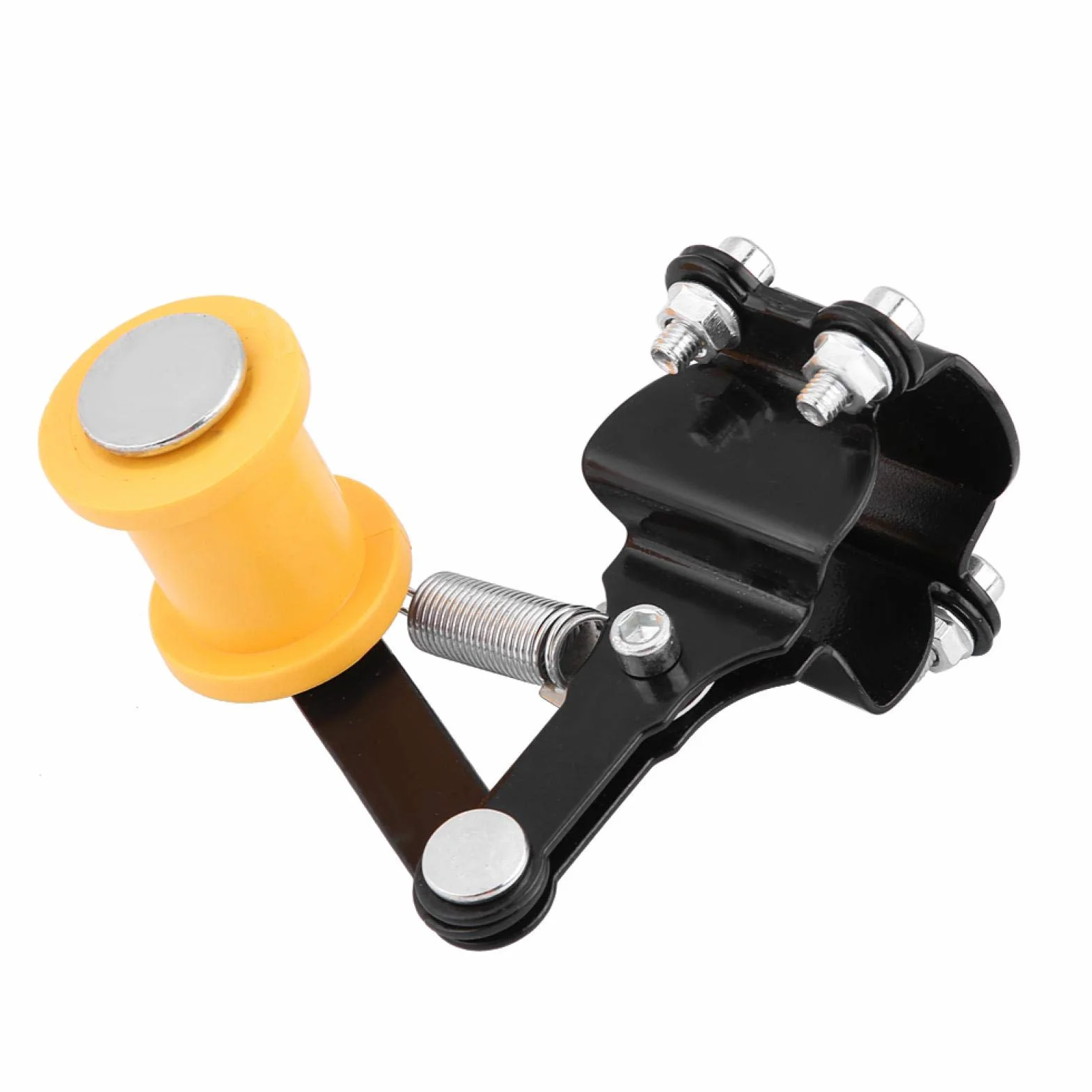 Guía de Cadena Tensor de cadena de motocicleta, tensor de cadena ajustable 3.3 cm Tensor de cadena automático de motocicleta Piezas de modificación general de motocicleta (negro)