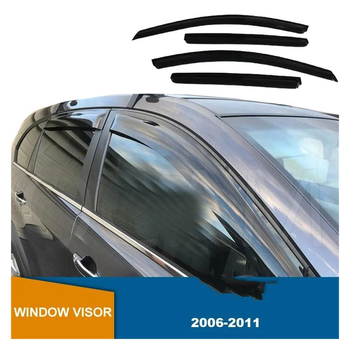 Deflectores Viento Ventana Viseras Visera Protectora Contra La Lluvia Para Captiva 2006-2011 Deflector Lluvia Sol Toldo