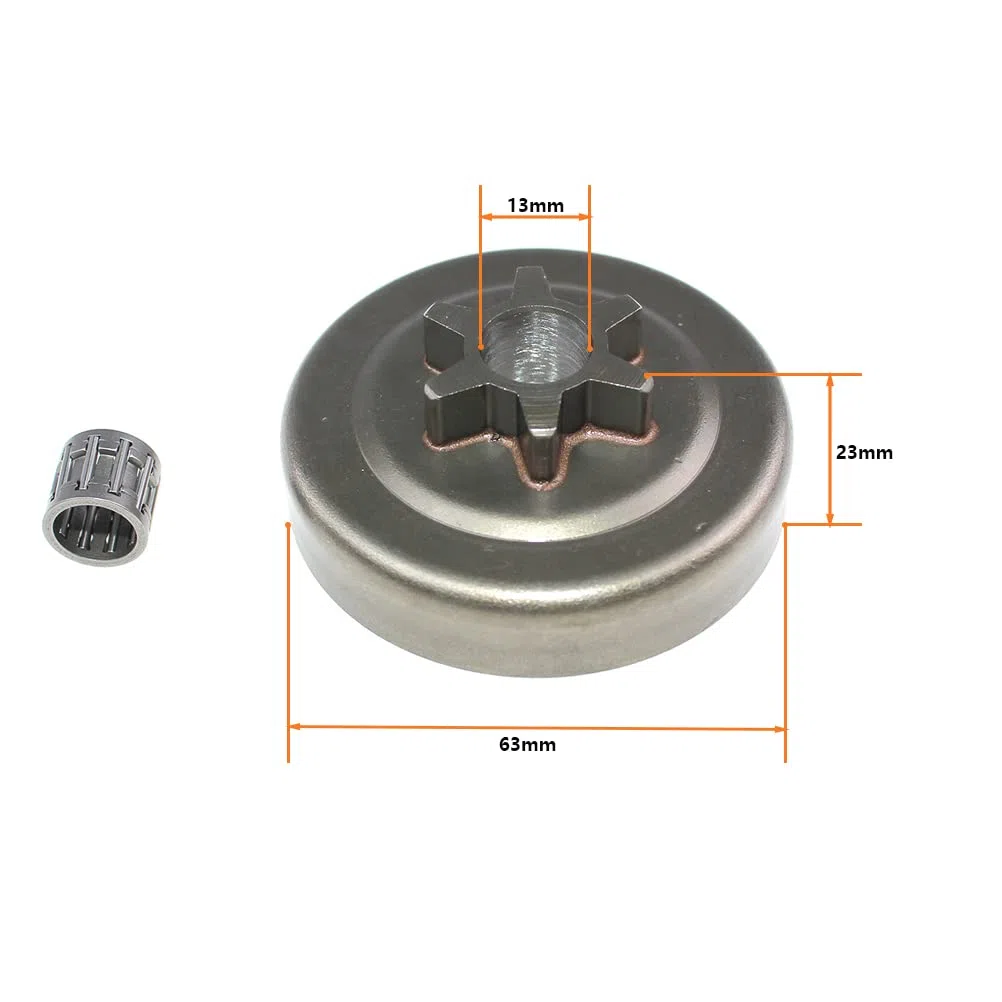 Piñón de cadena de tambor de embrague de 6 ranuras de 3/8 pulgadas para motosierra Echo Shindaiwa 17500539131 17500539132 17500539133