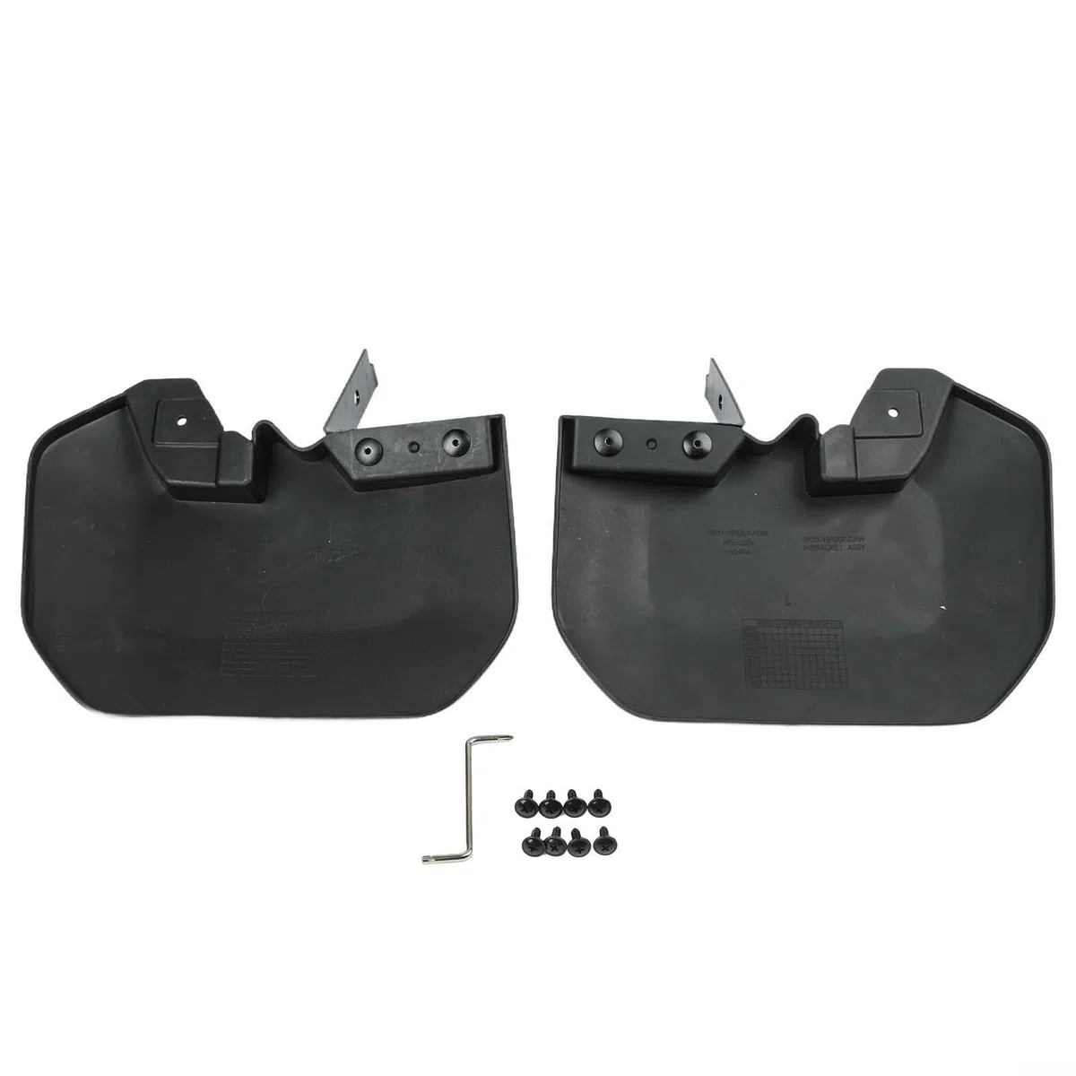 Guardabarros delantero para Ford Transit Mk8 2014 en adelante, izquierdo y derecho, ABS negro para protectores contra salpicaduras, compatible con OEM 1820757 1820756, par de protección