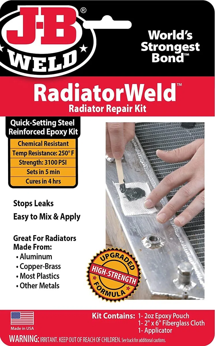J-B Weld 2120 - Kit de reparación de radiador y plástico