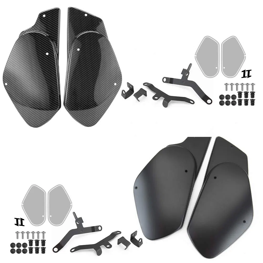 Motocicleta XSR 700 Protector protector Marco superior Relleno Cubierta lateral Panel de carenado Embellecedor compatible con Y-amaha XSR700 2016 2017 2018 2019 2020 2021 (Negro)