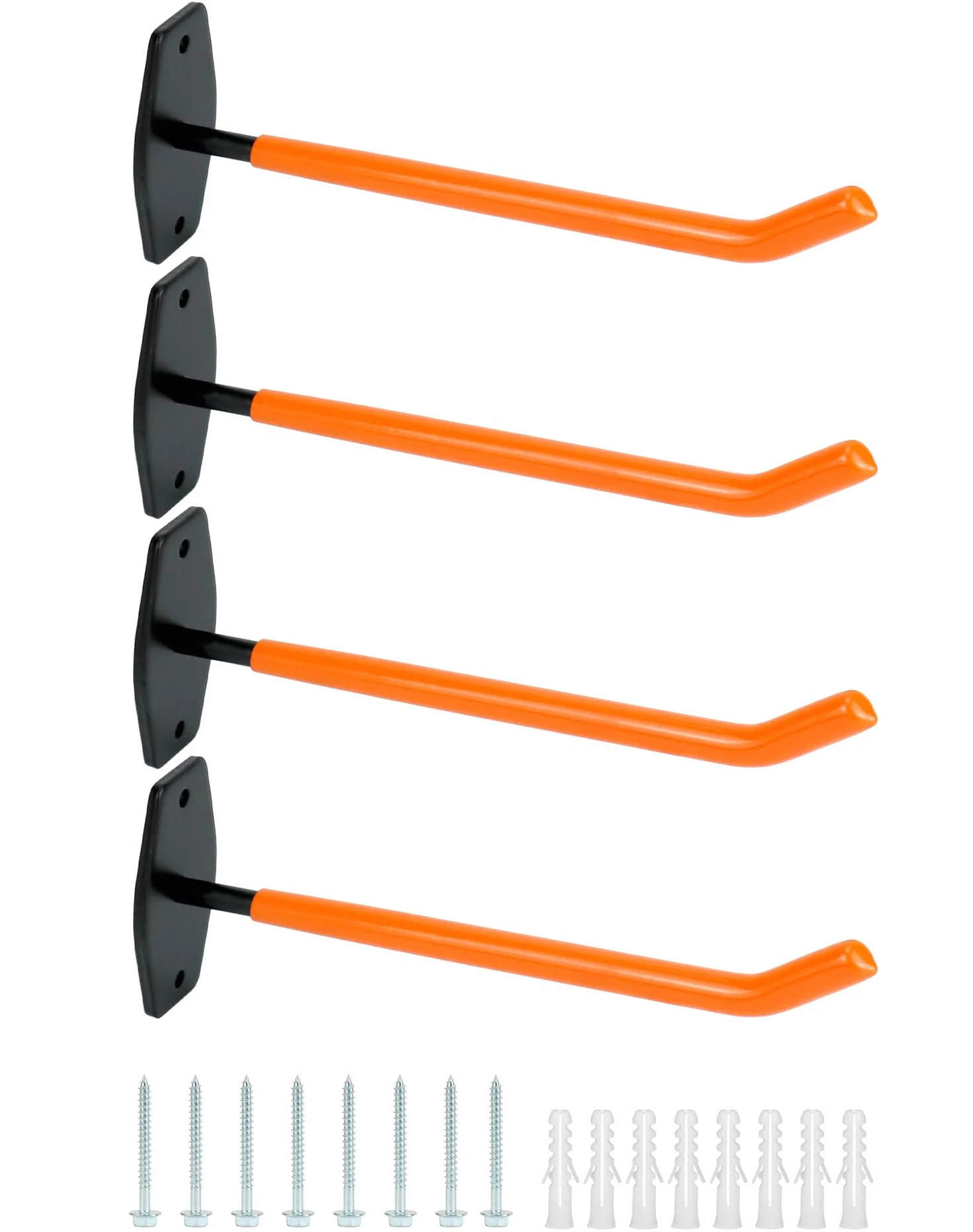 QWORK® 4 Piezas Soporte de Pared para neumáticos, Ganchos de Pared para neumáticos, Adecuado para organización de Garaje, Almacenamiento de neumáticos