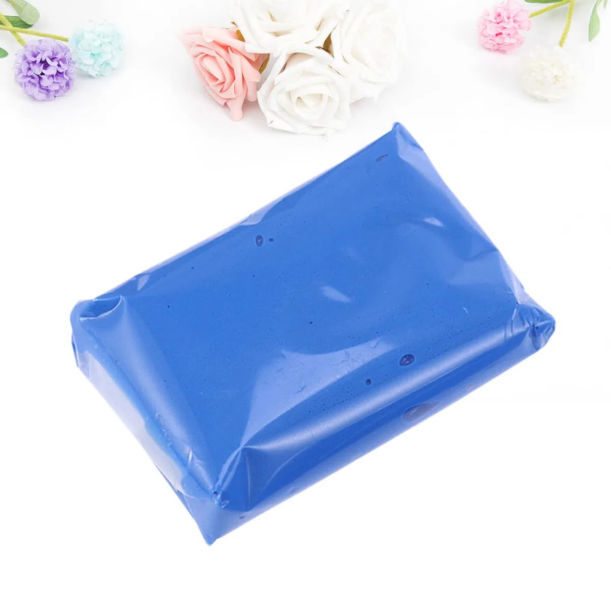 Barra de Arcilla Limpiadora para Coche Azul, Fácil de Deformar y Ecológica, Material Polimérico de 100g para Limpieza y Detallado Exterior