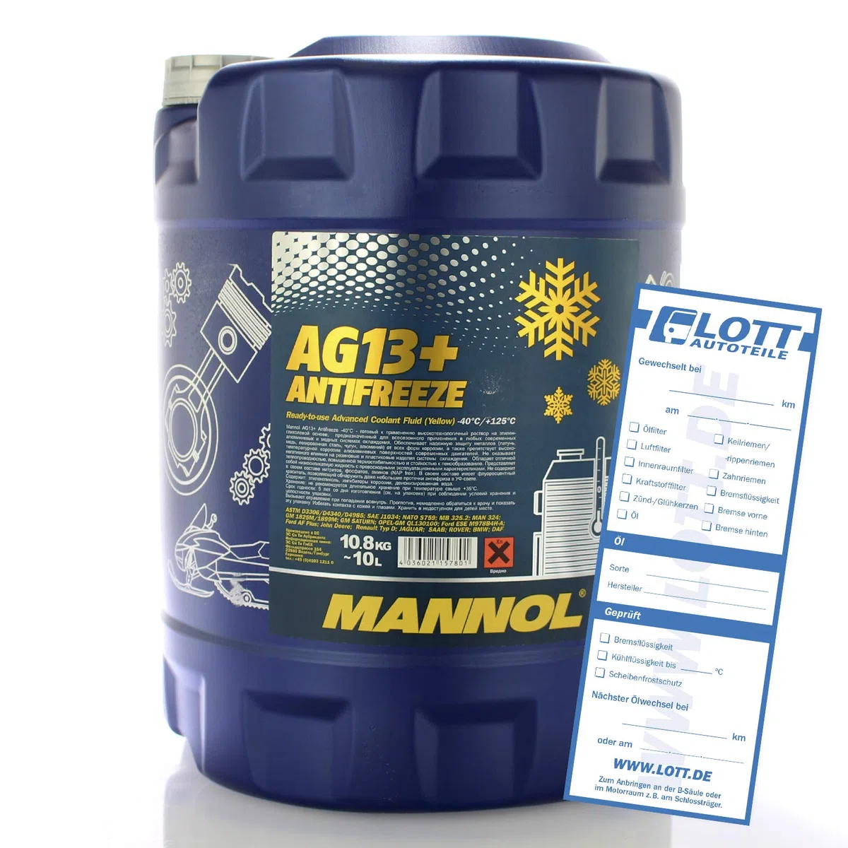 MANNOL MN4014-10 Anticongelante 10L amarillo
