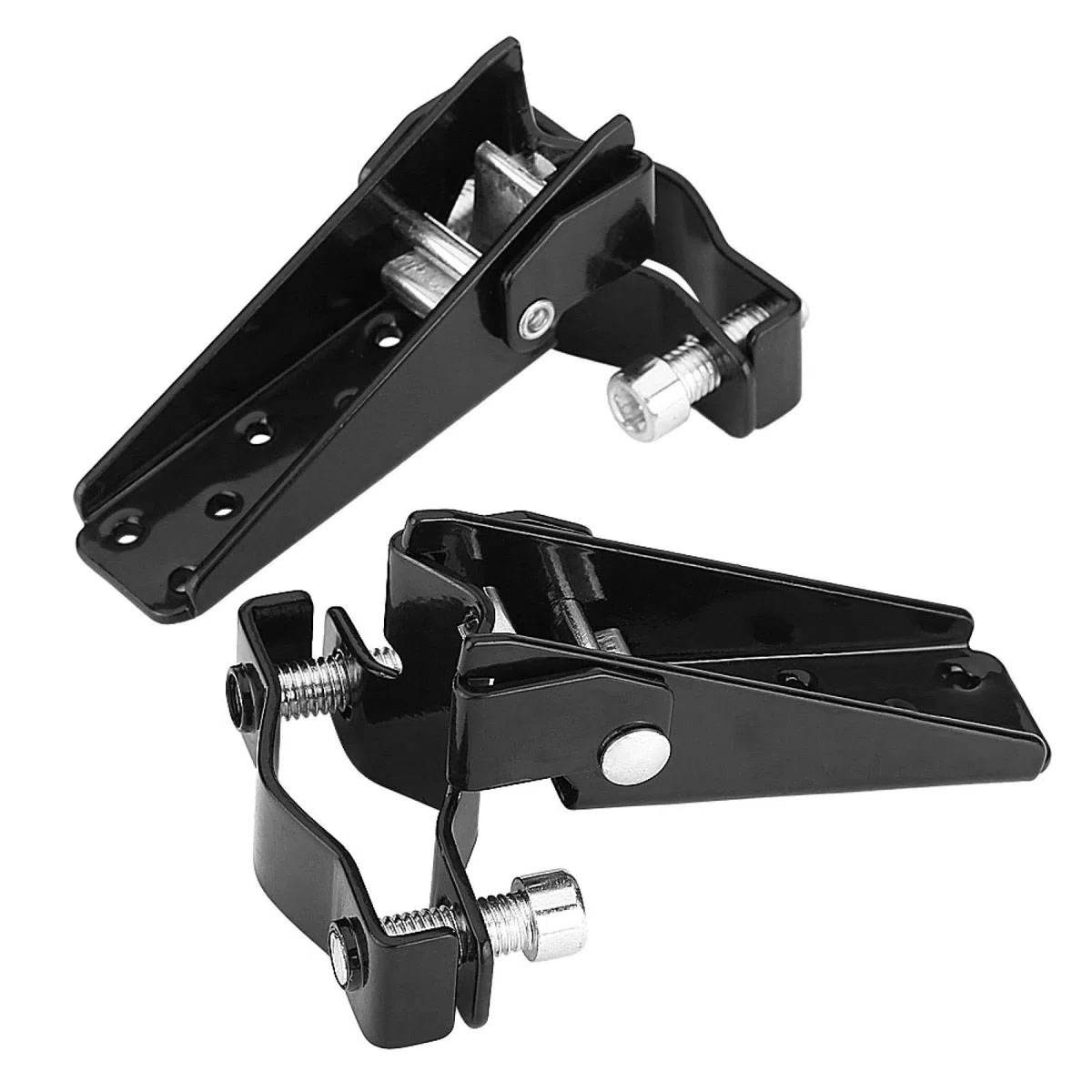 Negro Elegante Metal Motocicleta Marco Reposapiés Pedales Accesorios