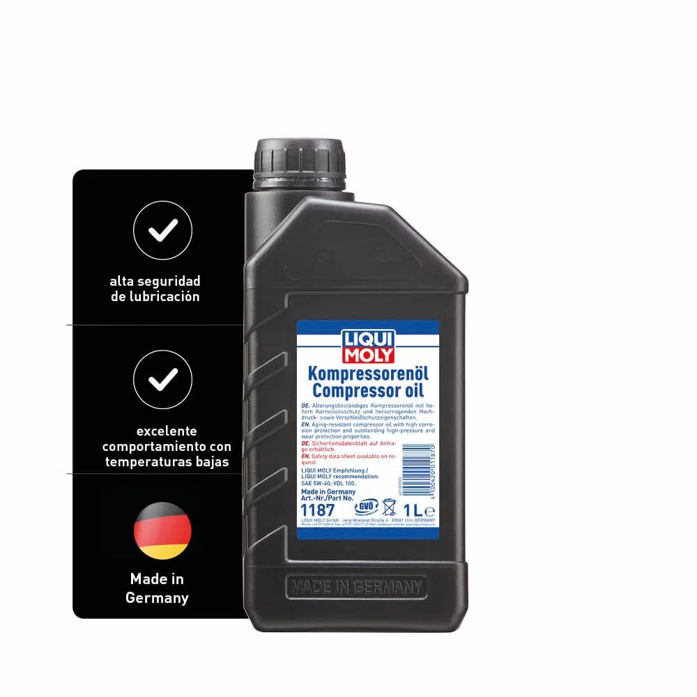 LIQUI MOLY Aceite para compresores | 1 L | Aceite de compresor | 1187