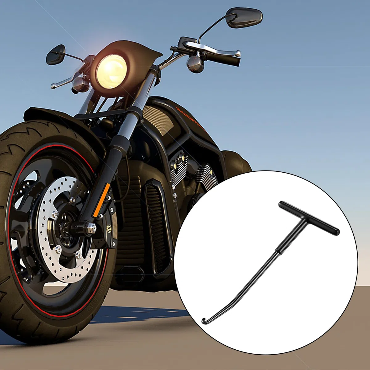 Gancho de Tracción de Resorte de Motocicleta,T-Handle Spring Hook,Gancho para Muelles,Herramienta de Extracción de Gancho de Resorte,Extractor de Gancho Resortes,Extractor Tool Kart Bike Motocicleta