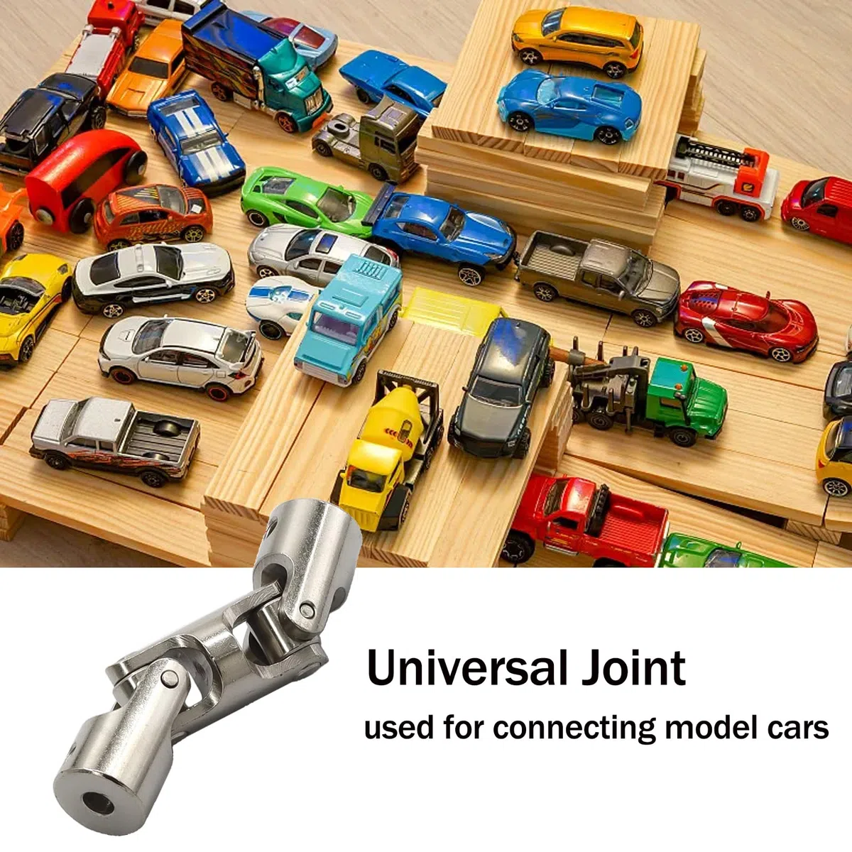 Junta universal de eje, conector de motor, articulación universal para la conexión de coches de modelos, robots, 10mm