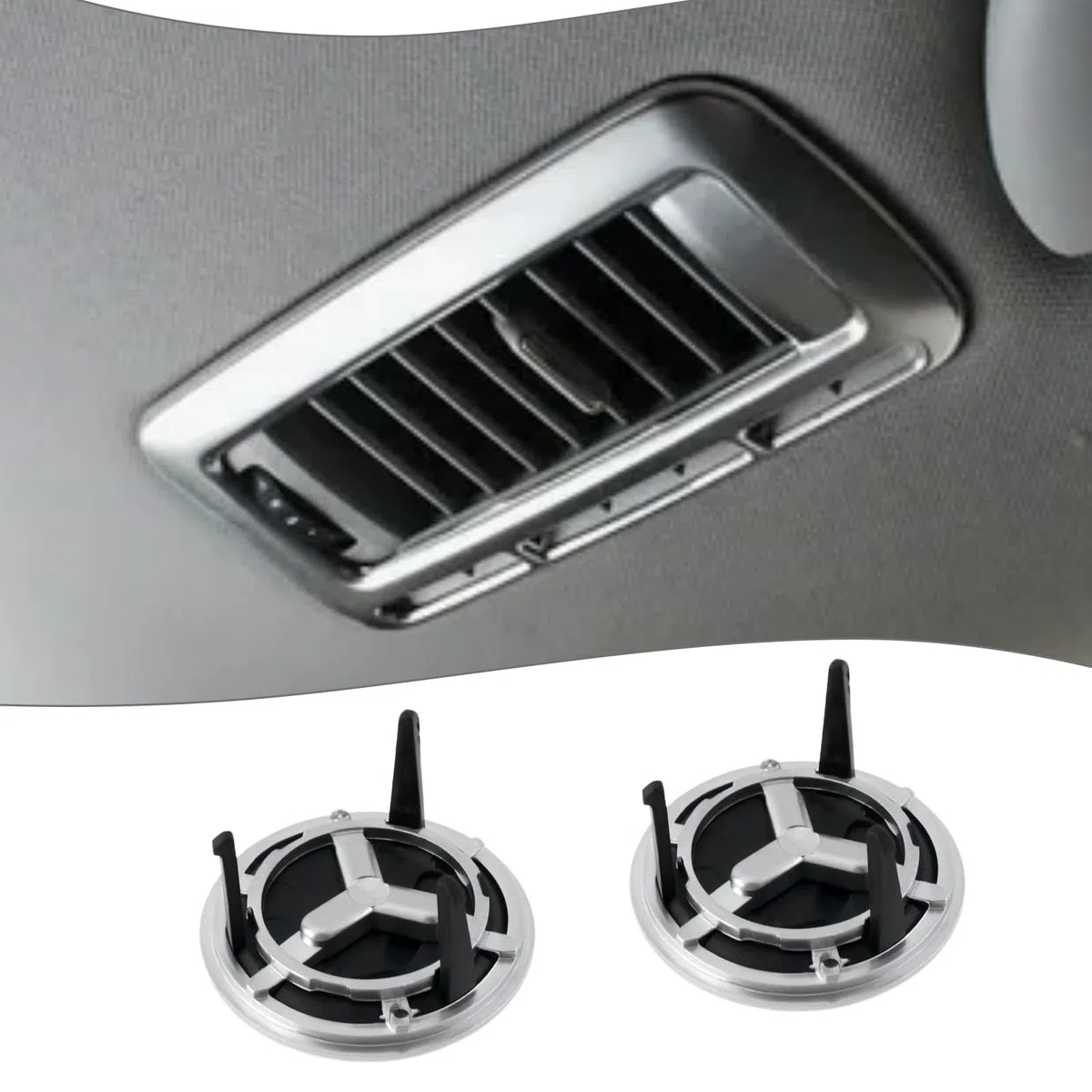 2 Interruptores de Botón de Aire Acondicionado Trasero para Coche Repuesto 7N0907049C Compatible con Seat Alhambra 2011-2016.