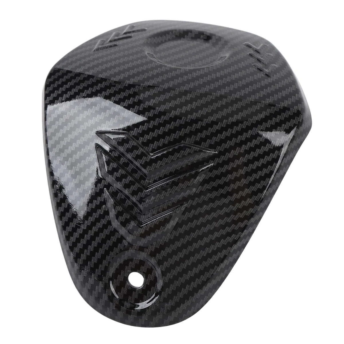 Cubierta Central Superior del Manillar de la Motocicleta Patrón de Fibra de Carbono Resistente a los Arañazos para XMAX 300 2017 a 2022