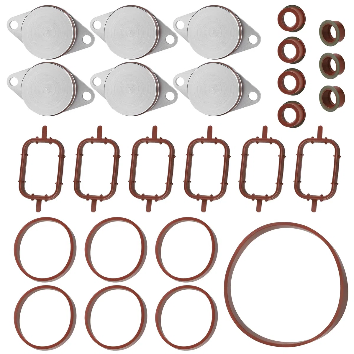 EFUTURETIME Kit para Anular Mariposas del Colector de Admisión 32mm con Juntas para E87 E46 E90 E91 E92 E93 E39 E60 E83 E53