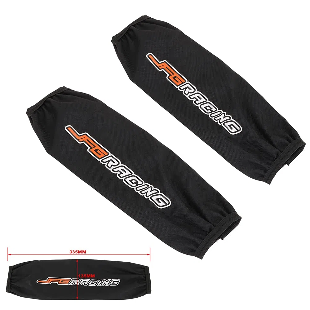 Motocicleta Dirt Bike Front Forks Protector 350MM Amortiguador Protector Envolturas Cubierta de Polvo Junta de arranque para Motocross Enduro Supermoto Pit Bike