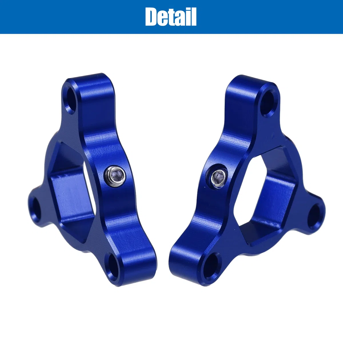 Motoforti 17Mm Ajustadores De Precarga De Horquilla Cnc Para Motocicleta De Carreras De Aleación De Aluminio Azul - Paquete de 2