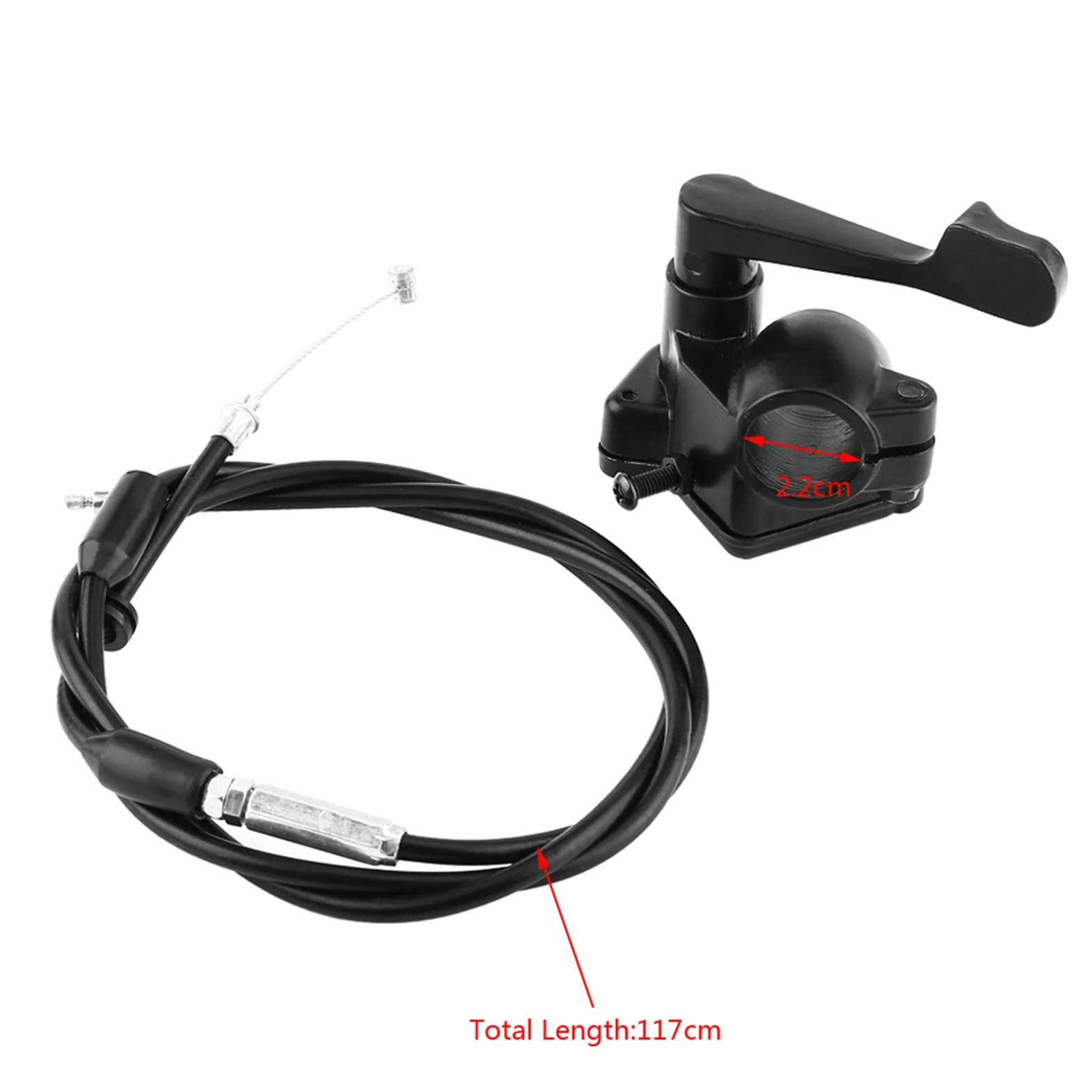 Akozon 7/8 Pulgadas Acelerador 22 mm Acelerador empuñadura del Acelerador empuñadura del Acelerador Juego de Palanca del Acelerador para Motocicleta ATV Dirt Bike Accesorio de Repuesto
