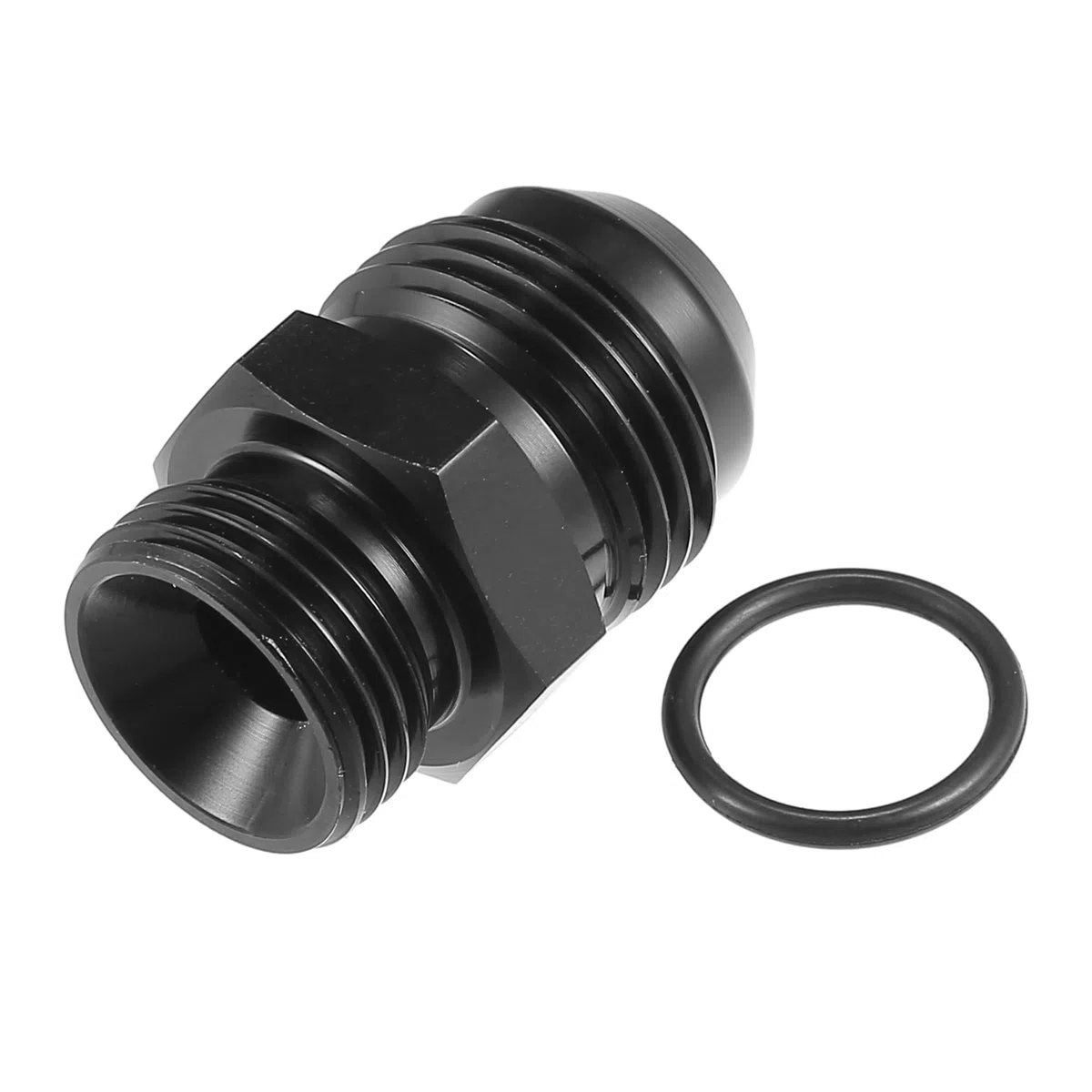 A ABSOPRO AN8 a AN10 Combustible Riel Adaptador Conector Racor Negro - 4 Uds