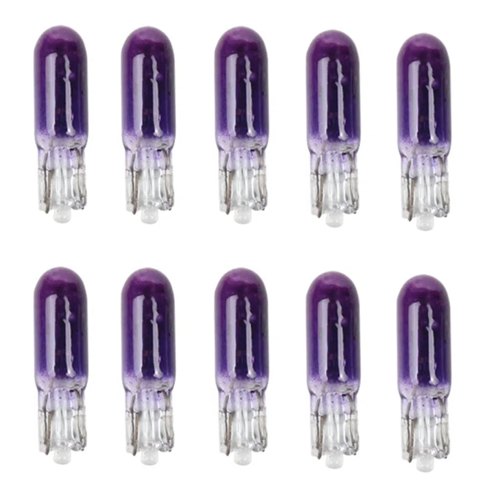 10 Uds W2W T5 12V 1,2 W Lámpara Halógena para Coche Luces De Instrumento Bombilla para Salpicadero Luz Interior para Coche Estilismo para Coche