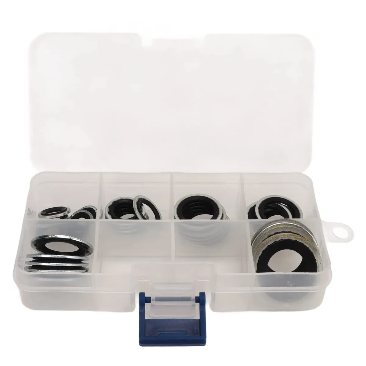 30 Piezas de Anillos de Sellado de Aire Acondicionado, Juego de Anillos de Sellado, Kit de Sellos de Compresor de CA con Caja de Almacenamiento Transparente, Ligero Portátil