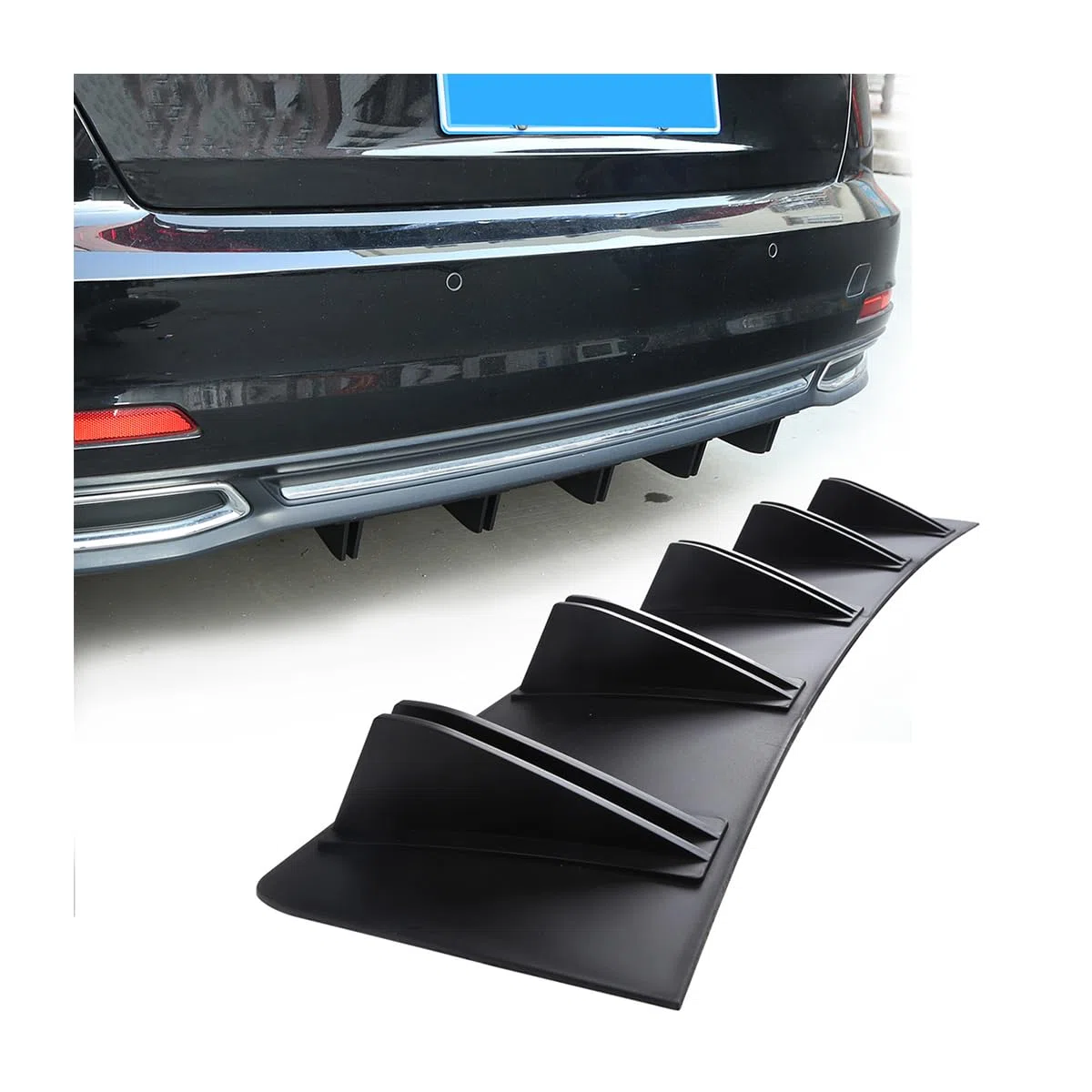 CGEAMDY Difusor Universal para Labios de Parachoques Trasero, Coche Divisor Labios Estilo Coche