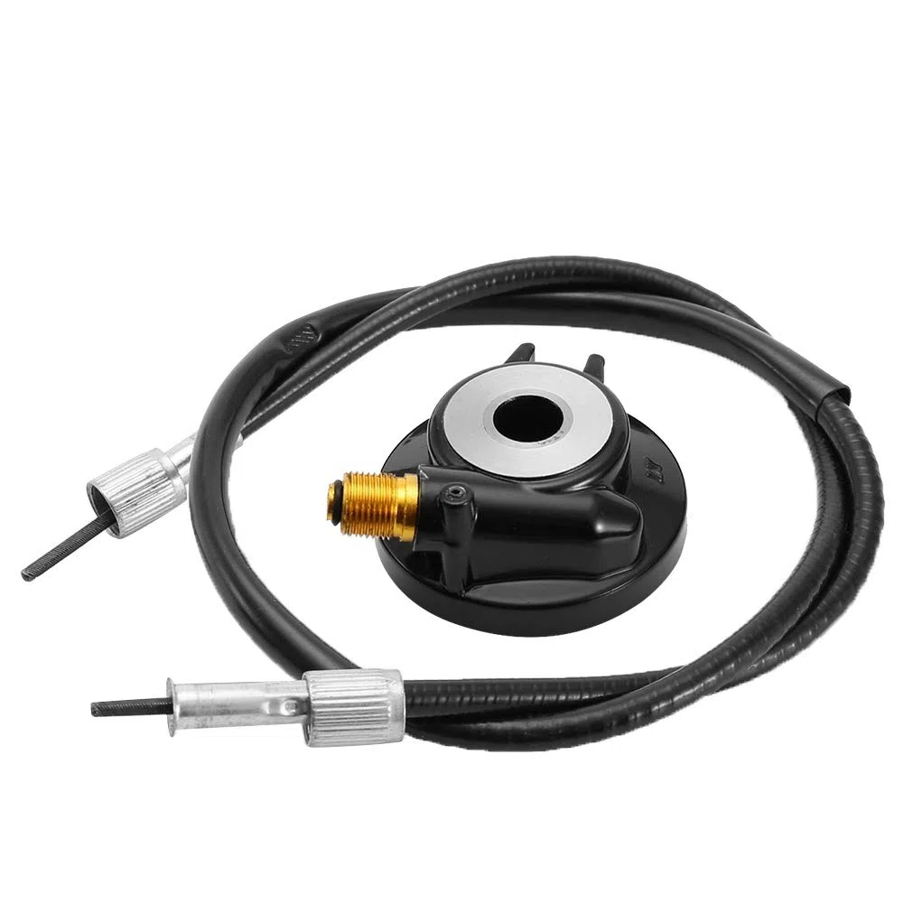 Engranaje impulsor del velocímetro, Scooter Universal 12mm Engranaje impulsor negro Engranaje impulsor del velocímetro con Cable apto para piezas de scooter GY6 50cc 150cc