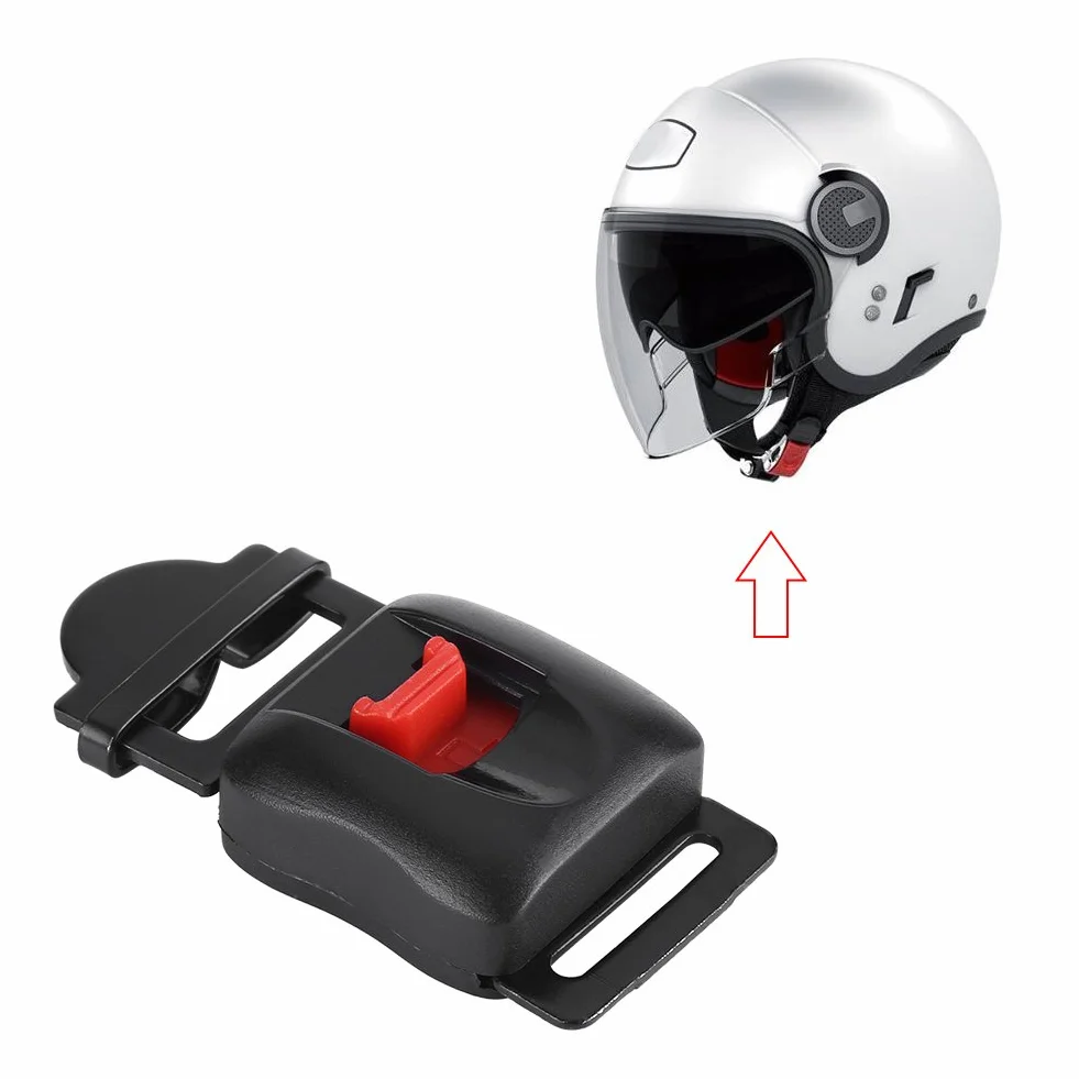 Yctze para Clip Casque Moto motorradhelm Hebilla de Casco de Motocicleta, 5 Piezas Cascos de Motocicleta de Metal de plástico Clip de Velocidad Correa de Barbilla Kit de Hebilla de desconexión de li