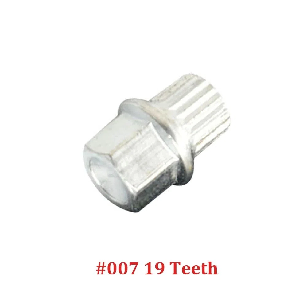 Tuercas Rueda,Tuercas Ruedas Coche Adaptador de llave de tuerca de seguridad for perno de rueda antirrobo de 5 piezas #000-#009 apto for Bora Golf Jetta Passat apto for Audi A4 A6 A8 TT Q7 Q5(007 19 t