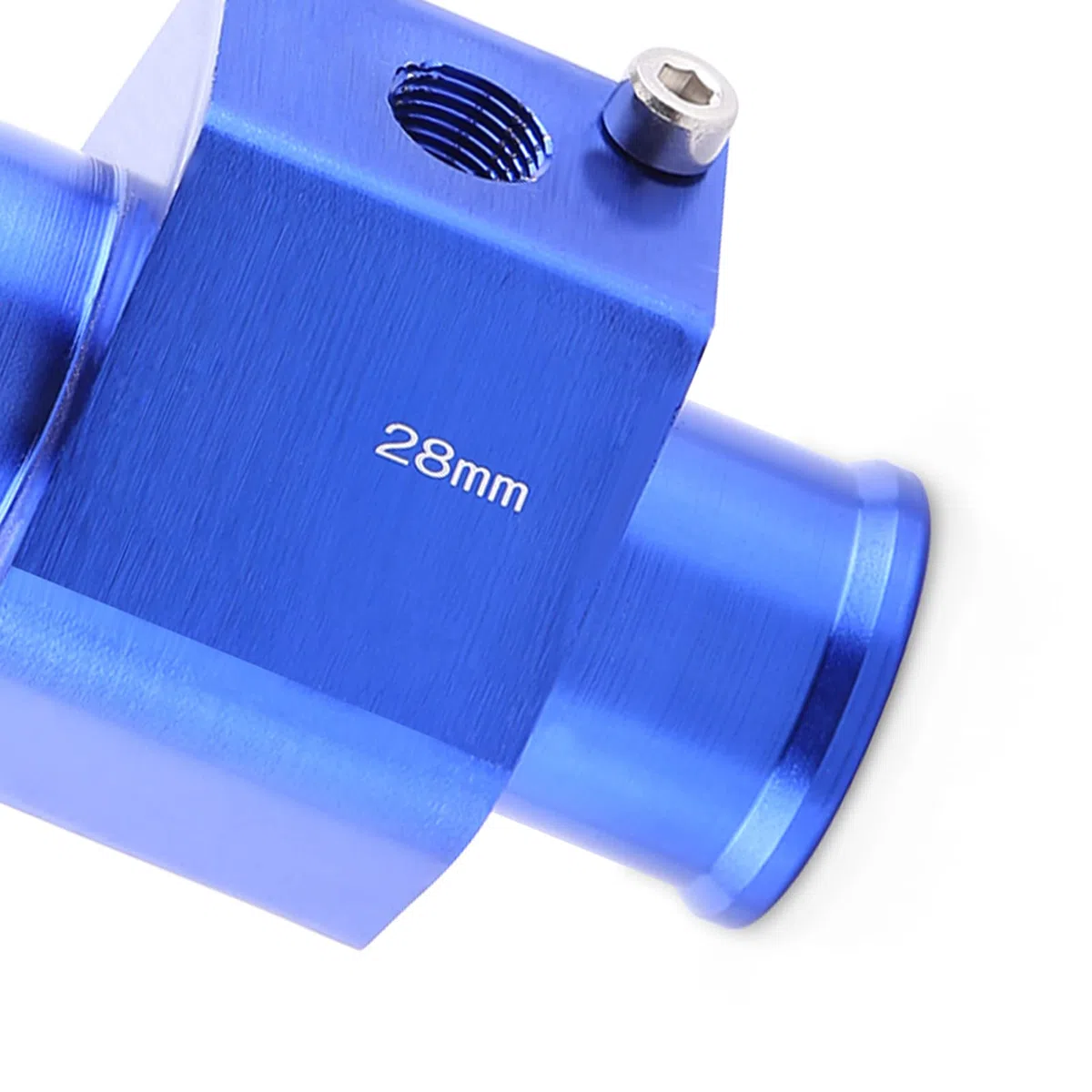 VGEBY Temperatura del agua del automóvil Temperatura Junta de tubo de la junta Sensor Radiador Manguera Adaptador Azul 26-40MM (tamaño : 28MM) Sistema De Refrigeración