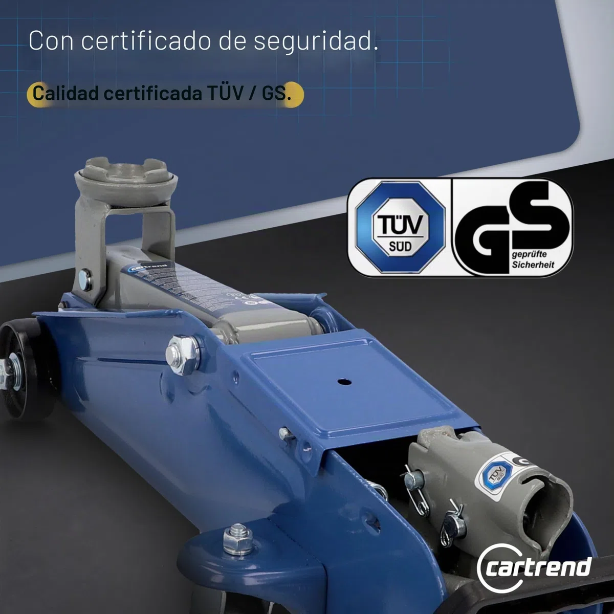 CARTREND 7740014 Gato hidráulico Rojo
